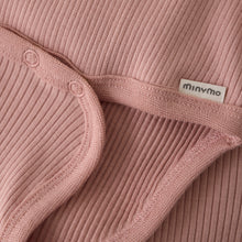 Load image into Gallery viewer, Minymo Baby Onesie and Rib Legging Misty Rose
