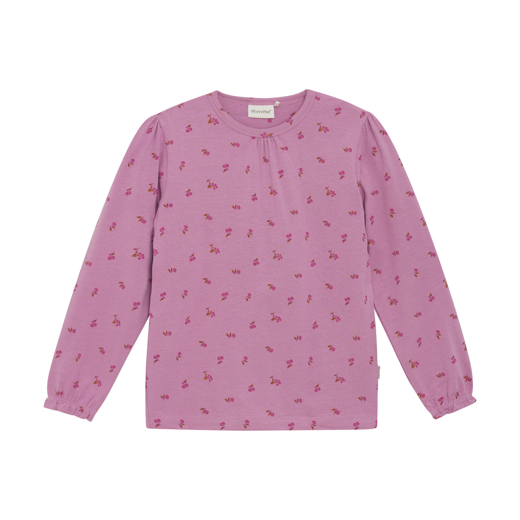 Minymo Berry Print Tee Orchid
