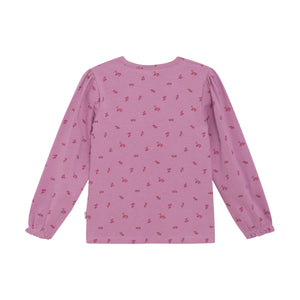 Minymo Berry Print Tee Orchid