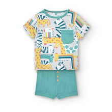 Load image into Gallery viewer, Boboli Zoo Animal Baby Tee and Short
