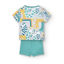 Load image into Gallery viewer, Boboli Zoo Animal Baby Tee and Short
