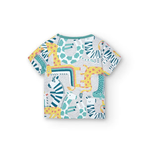 Boboli Zoo Animal Baby Tee and Short