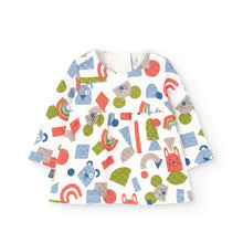 Load image into Gallery viewer, Boboli Quilted Baby Dress with Tights
