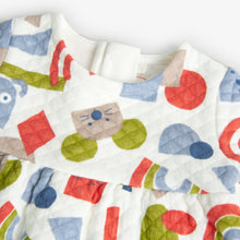 Load image into Gallery viewer, Boboli Quilted Baby Dress with Tights
