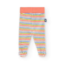 Load image into Gallery viewer, Boboli Be Cute Rainbow Baby Top, Footie and Hat Set
