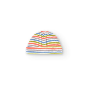 Boboli Be Cute Rainbow Baby Top, Footie and Hat Set