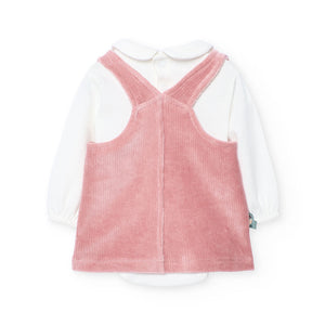 Boboli Deer Applique Velour Jumper, Tee and Tights