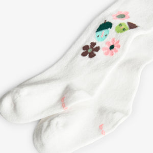 Boboli Deer Applique Velour Jumper, Tee and Tights