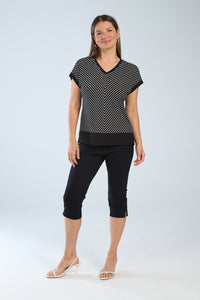 Beddome Diagonal Stripe Top