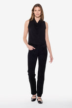Load image into Gallery viewer, Beddome Ponte Straight Leg Pant Black 307A
