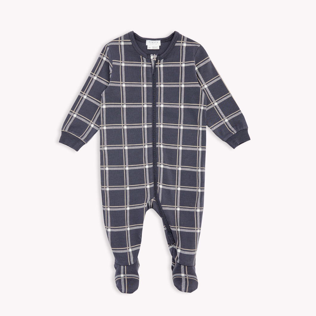 Petit Lem Grid Print Sleeper