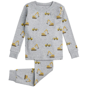 Petit Lem Diggers Print Pyjamas