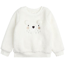 Load image into Gallery viewer, Petit Lem Polar Bear on Sherpa Sweatshirt
