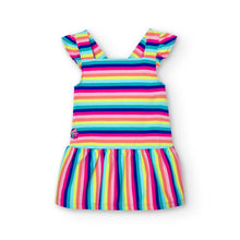 Load image into Gallery viewer, Boboli Rainbow Stripe Dress
