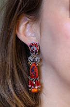 Load image into Gallery viewer, Ayala Bar Crimson Fire, Nar Earrings
