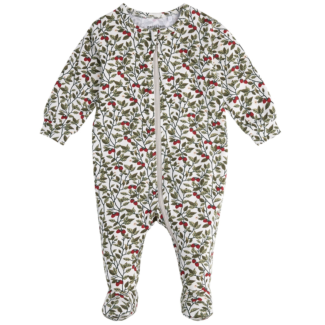 Petit Lem Raspberry Bush Print Sleeper