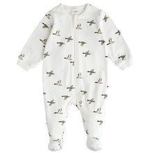 Load image into Gallery viewer, Petit Lem Mallard Print Sleeper Off White
