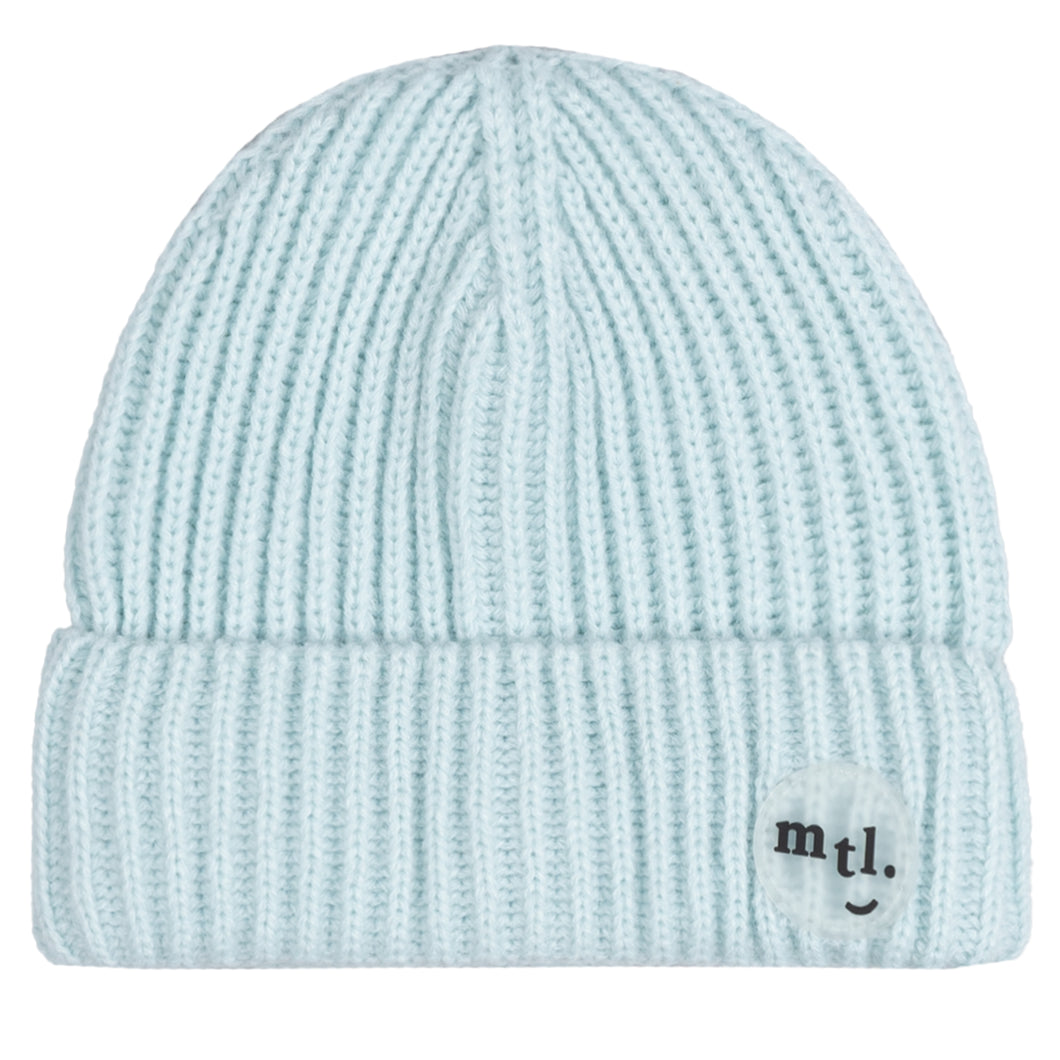 Miles the Label Rib Beanie Cloud Blue