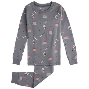 Petit Lem Hockey Gear Print Pyjamas