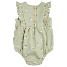 Load image into Gallery viewer, Petit Lem Daisy Bubble Playsuit Sage Green
