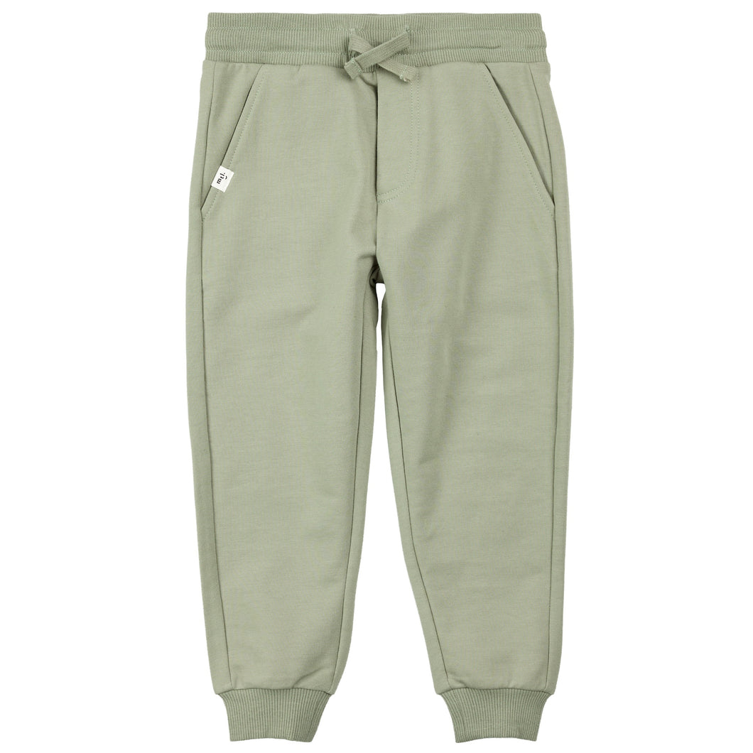 Miles Fleece Jogger Dusty Green