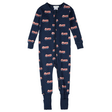 Load image into Gallery viewer, Petit Lem Fire Truck Print Convertible Sleeper
