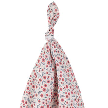 Load image into Gallery viewer, Petit Lem Poppy Print Muslin Swaddling Blanket
