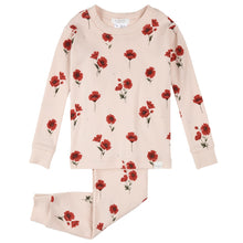 Load image into Gallery viewer, Petit Lem Poppy Print Baby Pyjamas
