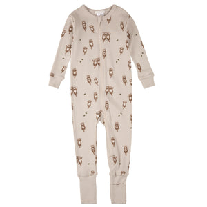 Petit Lem Otter Print Convertible Sleeper