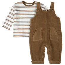 Load image into Gallery viewer, Petit Lem Cord Overall and Tee Brown

