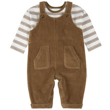 Load image into Gallery viewer, Petit Lem Cord Overall and Tee Brown

