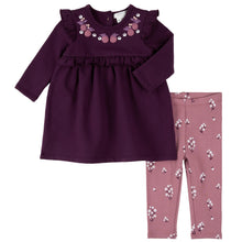 Load image into Gallery viewer, Petit Lem Figs Print Terry Dress and Legging
