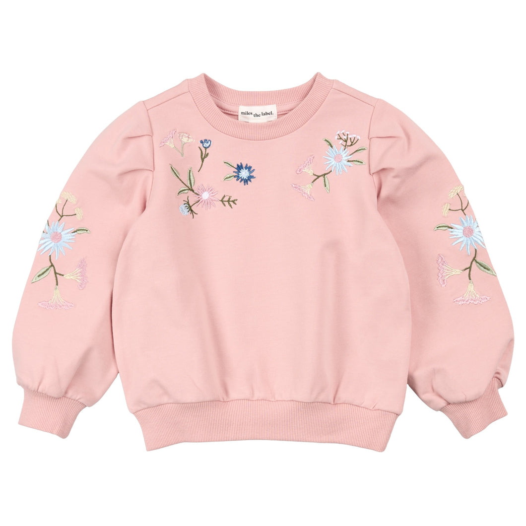 Miles Floral Embroidered Sweatshirt