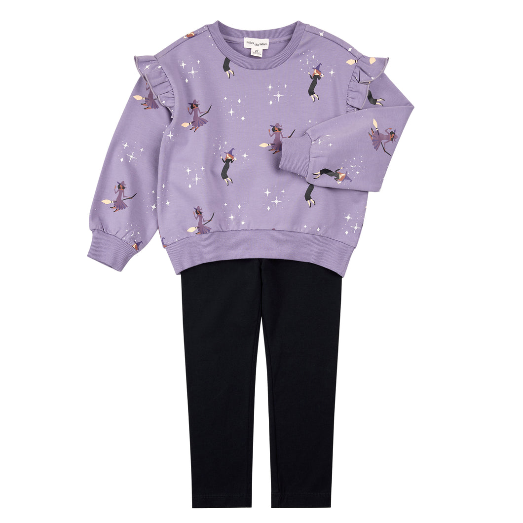 Miles Baby Witches Sweatshirt and Legging