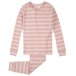 Petit Lem Modal Rib Pyjamas Rose Strip