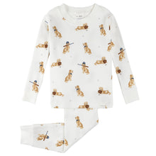 Load image into Gallery viewer, Petit Lem Golden Retriever Print Baby Pyjamas
