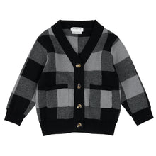 Load image into Gallery viewer, Petit Lem Baby Plaid Cardigan
