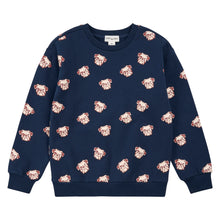 Load image into Gallery viewer, Miles Bulldog Print Sweatshirt Navy
