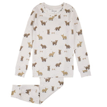 Load image into Gallery viewer, Petit Lem Highland Cow Print LunaKnit Pyjamas
