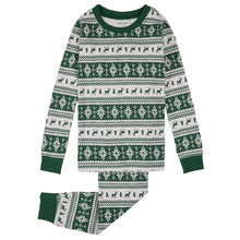 Load image into Gallery viewer, Petit Lem Fairisle Pyjamas Green
