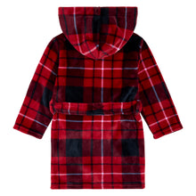 Load image into Gallery viewer, Petit Lem Nordic Plaid Plush Robe
