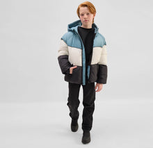 Load image into Gallery viewer, Miles Color Block Hooded Mid Weight Jacket
