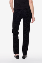 Load image into Gallery viewer, Beddome Flocked Animal Print Straight Leg Ponte Pant
