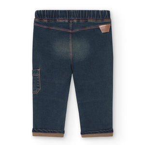 Boboli Faux Denim Stretch Jogger