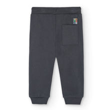 Load image into Gallery viewer, Boboli Rainbow Contrast Knee Fleece Pant Grey
