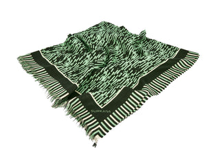 Surkana Print Viscose Scarf Green