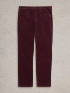 White Stuff UK Brooke Straight Cord Trouser Mid Plum