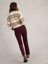 Load image into Gallery viewer, White Stuff UK Brooke Straight Cord Trouser Mid Plum
