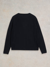 Load image into Gallery viewer, White Stuff UK Luna V-Neck Cardi Pure Black
