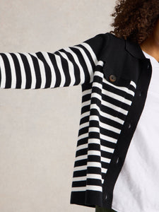 White Stuff UK Sara Knit Cardigan Stripe